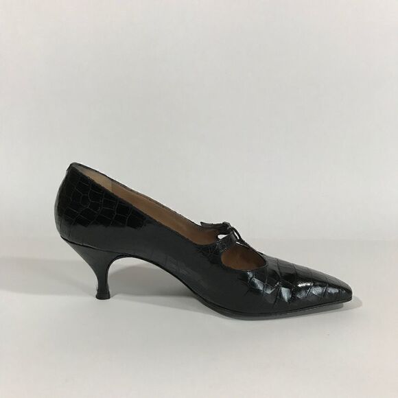 Croc Imprint Cute Mini T Strap - Picture 3 of 6